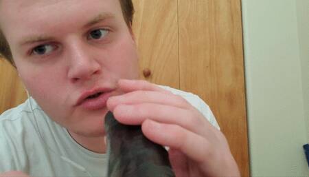 ASMR Gay Rubber Blowjob POV