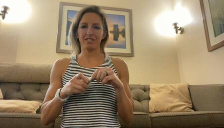 POV Strip Naked to Just Socks – Sock Tease and JOI