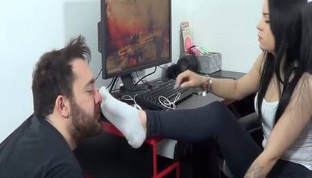 FOOT SMOTHER AND DOMINATION  NATASHA TAMER AND SLAVE AFS FULL EDITION FOR SPECIAL OFFER