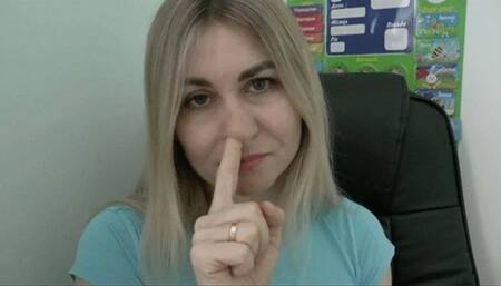 Make a nice snotball, and looking directly into the camera MP4 HD 720p