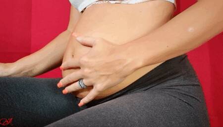 Eve Rebel 13 Weeks Pregnant Belly Noises and Burp 720 MP4