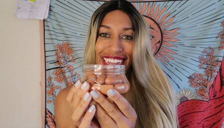 Eating preserved shrinker dicks