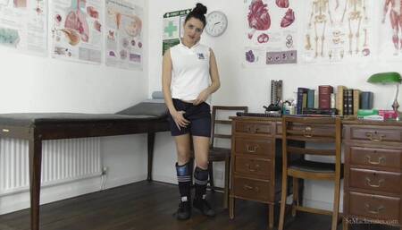 Cute School Girl Pixiee Strips & Teases You With Her Black Satin Panties