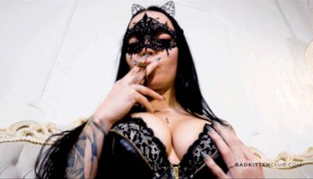 My smoke, spit and ass for you ! ( Female Domination POV with Bad Kitten Mary J ) - FULL HD MP4