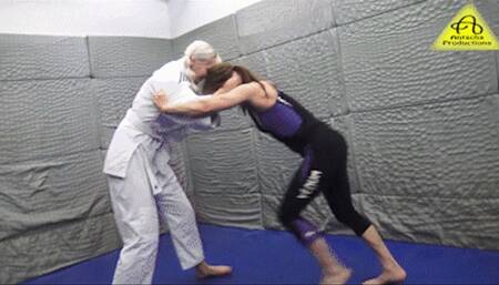 Beatrix vs Iron Judo GI and leggings competitive wrestling