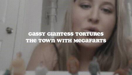 GASSY GIANTESS TORMENTS TOWN WITH FARTS