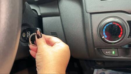 Juliette RJ on a real Pedal Pumping Revving - Black Long Toenaisl wearing Flats Shoes PART ONE - PEDAL PUMPING - PEDAL PUMPING REVVING - BLACK NAILS - LONG TOENAILS - FLATS SHOES FETISH - FEET FETISH