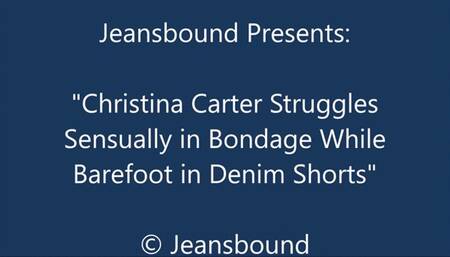 Christina Carter Bound in a Denim Skirt - HD