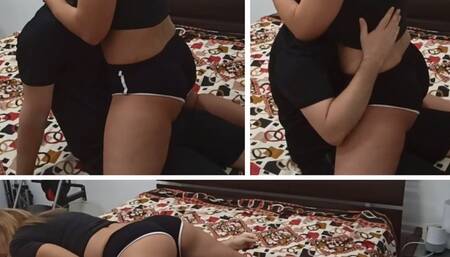 45) 3 minutes smothered in my breast !! - POV2