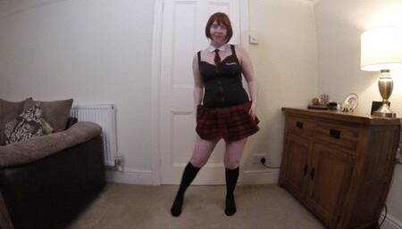 Collage uniform striptease