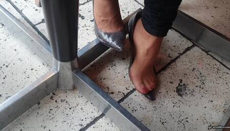 in the restaurant with dirty nylon feet wmv 1280 x 720