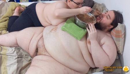 Fatwasad feeding and blowjob