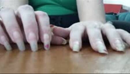 Long Scratching Fingernails and Toenails