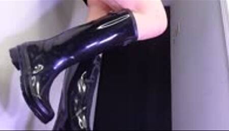 Two pairs of Wellies-Showing them off, Walking in them MP4 1080