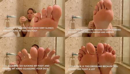 Cum for my feet! Cum for my sexy soles! My feet crave it!