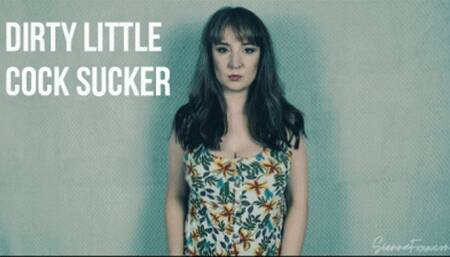 Dirty little cock sucker