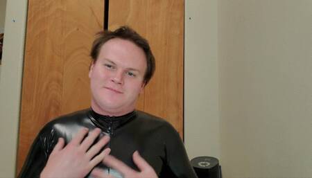 ASMR Vinyl Catsuit Tease