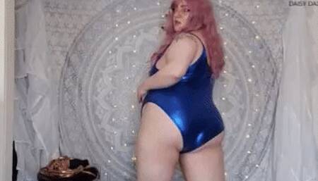 BBW Spandex Body Suit Try On -HD