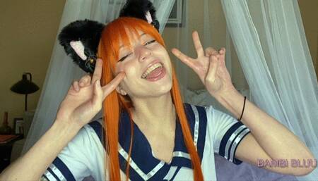 Schoolgirl Redhead Anime Teen Girlfriend Fucked by Senpai