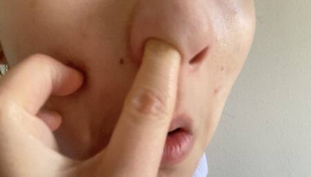 Aurora Picks Her Lovely Nose