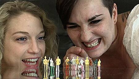 Irene Silver & Paula Diamonds Dominate & Devour Group Of Shrunken People (HD 1080p MP4)