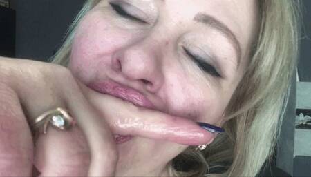 My hands and fingers bathe abundantly in saliva
