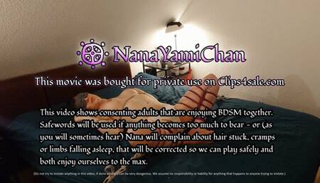 4k UHD: Girl getting bound orgasms before bedtime