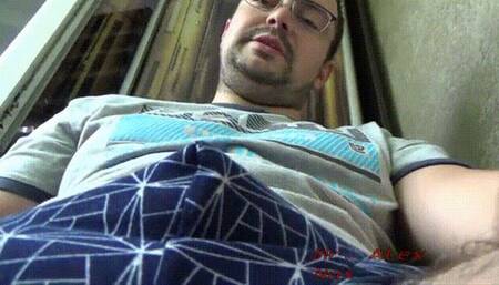 Your place is under the table by my balls while I smoke! Sniff my panties and dream about my cock!  WMV