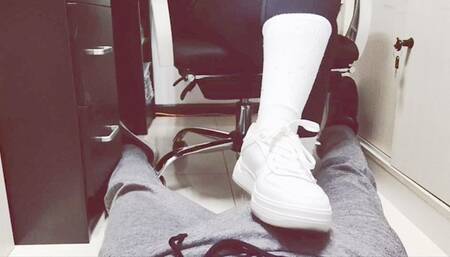 Chinese Mistress Helen -- White Sneakers