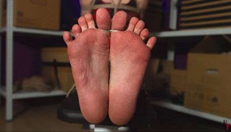 Another long bastinado for beautiful barefoot Astrid (HD 720p MP4)