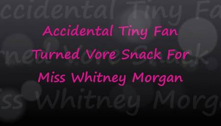Accidental Tiny Turned Giantess Whitney's Snack