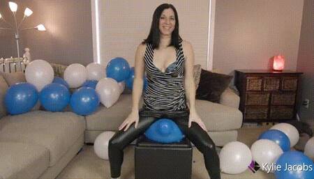 Blue and White Balloon Chair Sit Pop - Kylie Jacobs - WMV 1080p HD