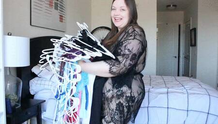 Huge BBW Lingerie Try On Part 1