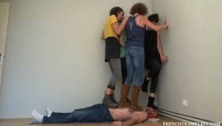 2173 Shoes trampling with Melanie Elodie Eglantine Nathalie