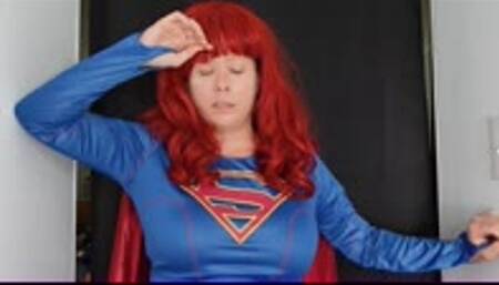 SUPERGIRL GROWS! Serum Side Effect turns her into a Horny Giantess! Pantyhose Tearing, Moaning, Growing WMV 1080