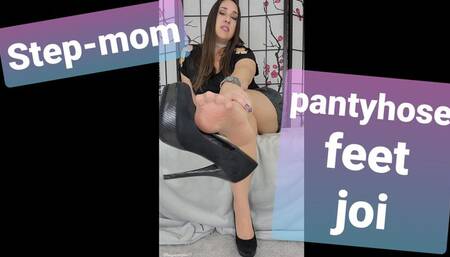 Cum for Step-Mommy's Pantyhose Feet