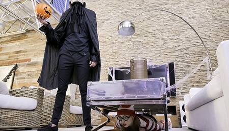 ExxxtrSmall - Costumed Cutie Fucks a Hung Creep