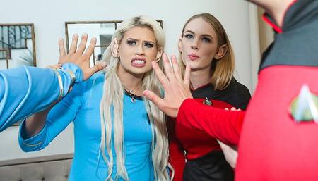 - Cosplay Cuties have Hard Rough Sex with Nerdy Stepdads