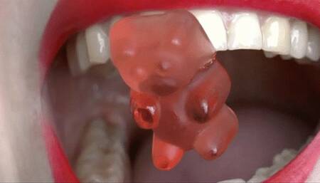 Bite the bears and let them feel the razor blade sharp edges of your sawing  MP4 HD 720p