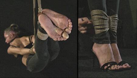Ivanka - Long bondage seance for barefoot beauty + Feet punishment (HD 720p MP4)