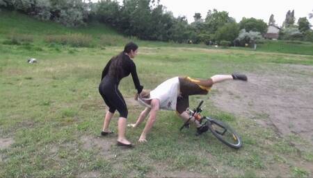 ASSHOLE CYCLIST - EXTREME PUNISHMENT CLIPS (720p)