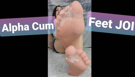 Eat Alpha Cum off Pantyhose Feet