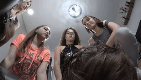 Wooow amazing!!! POV A202 Dirty socks in the mouth, A drool on faceYou will lick our smelly feet, and suck dirty socks
