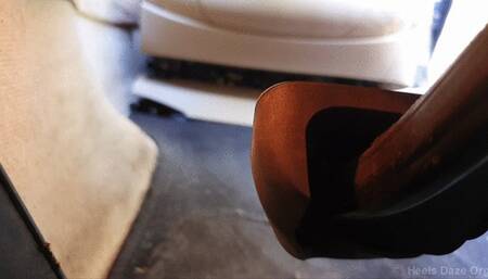 Extreme Close Up Driving BMW Under Pedal and Side View in Dr Martens