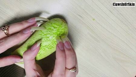 aggressive piercing and scratching