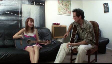 Young Darling's Guitar Lesson Turns Into Bare Blowjob And Many Fetishes Accomplished! (mp4 sd)