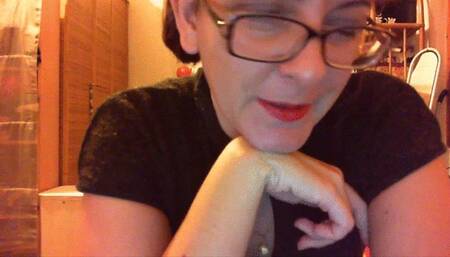 Deep anal masturbation