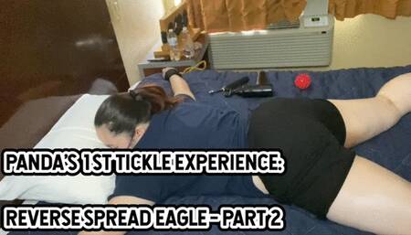 PANDA’S 1ST TICKLE EXPERIENCE - SPREAD EAGLE TICKLING - PART 2