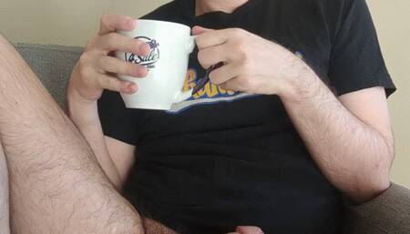 Edging and Cum in Coffee Sext