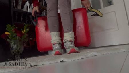 Sweaty pantyhose after the training